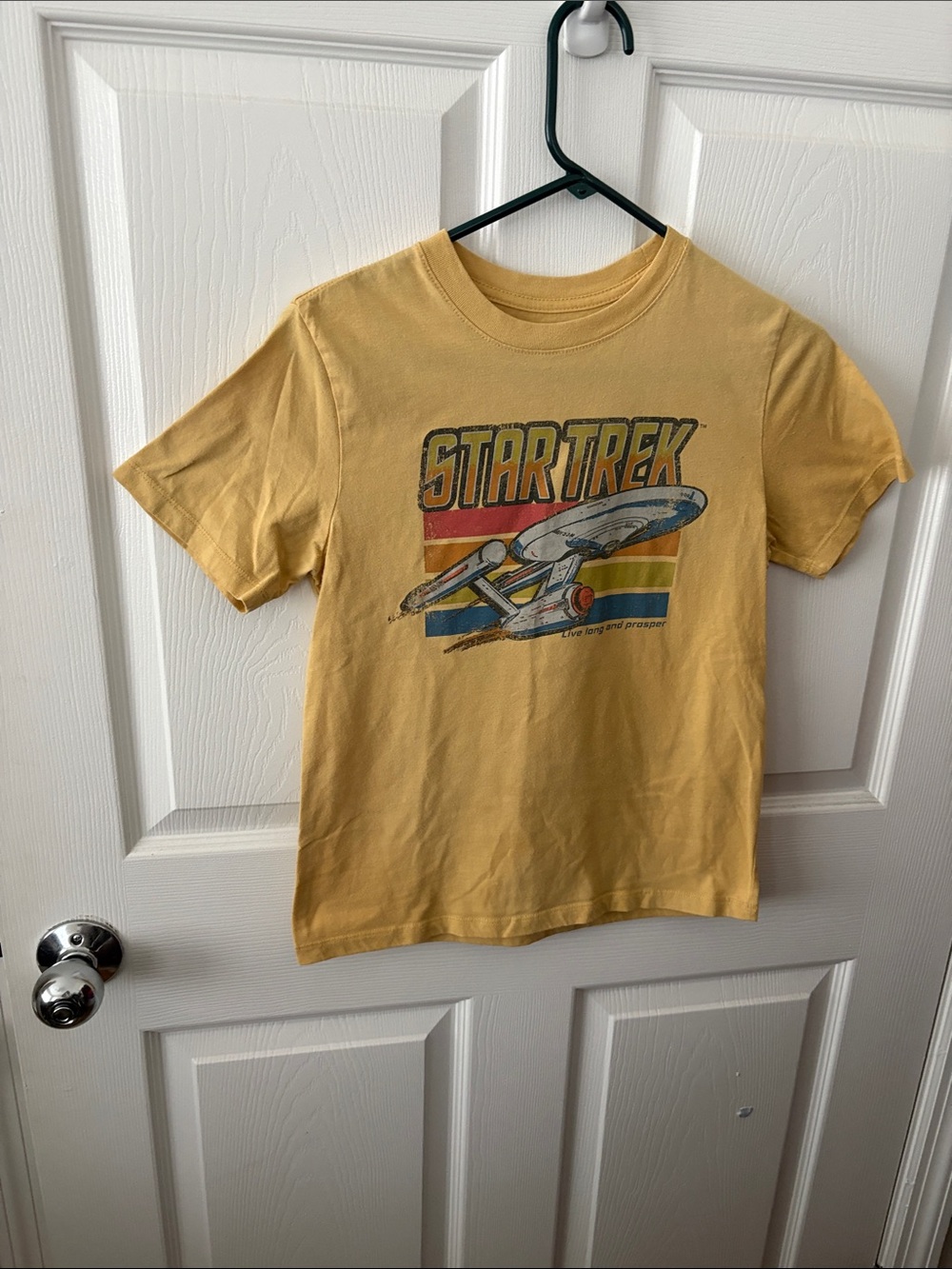 Star Trek Yellow Graphic Kids T‑Shirt